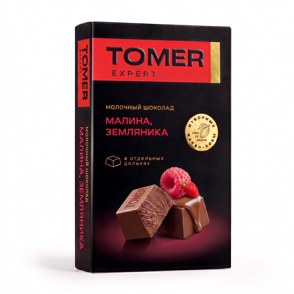  Фабрика Томер   Молочный шоколад Малина-Земляника, 90г  в Энгельсе