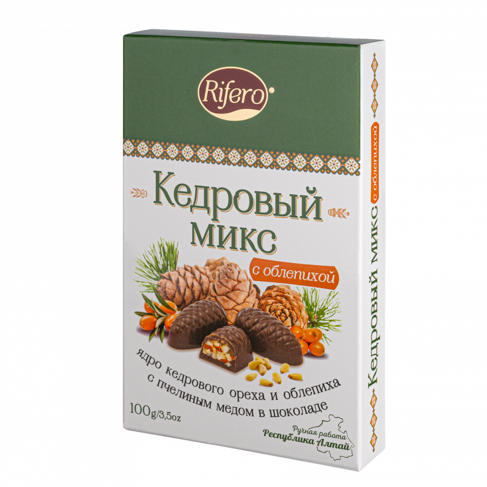  Риф и ко Конфеты "Кедровый микс ОБЛЕПИХА" 100г      в Энгельсе