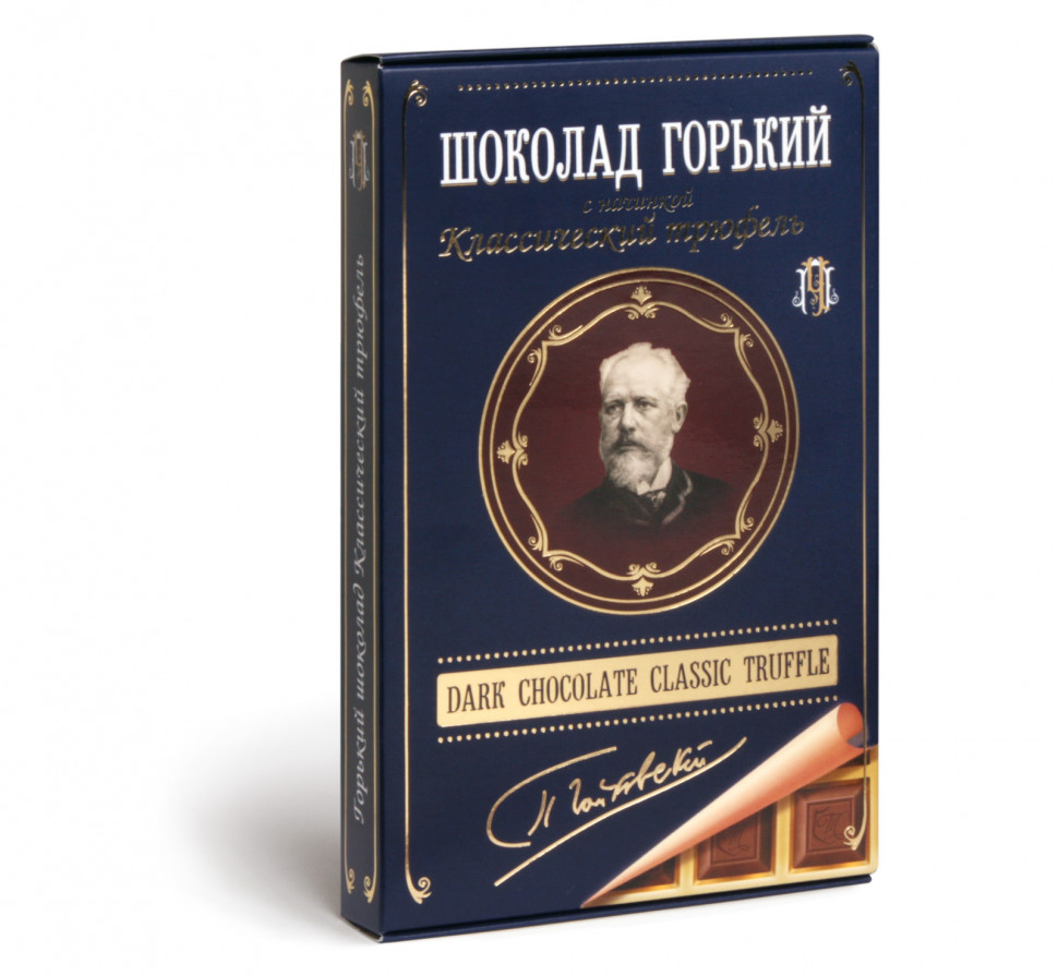 Фабрика Томер  Горький шоколад ТРЮФЕЛЬ классический (Чайковский), 112г в Энгельсе