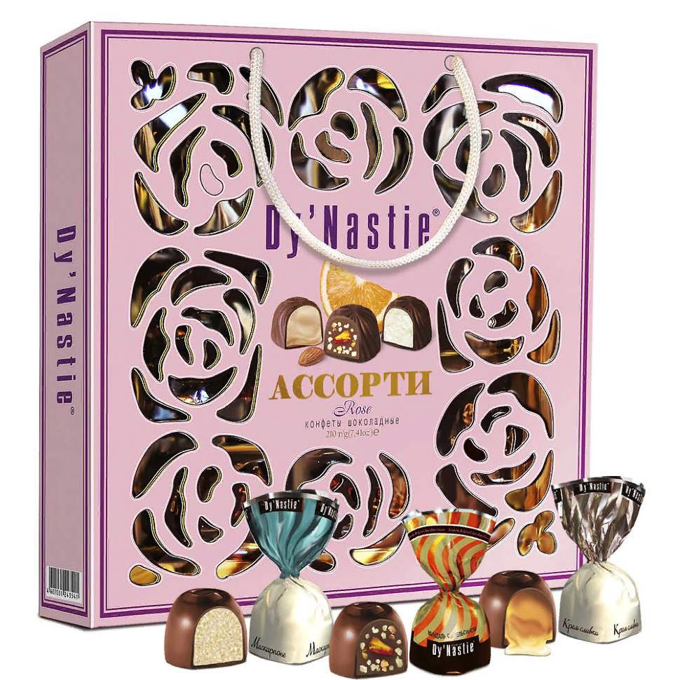  Династия Сумка 170г Конфеты "Ассорти ROSE"    в Энгельсе