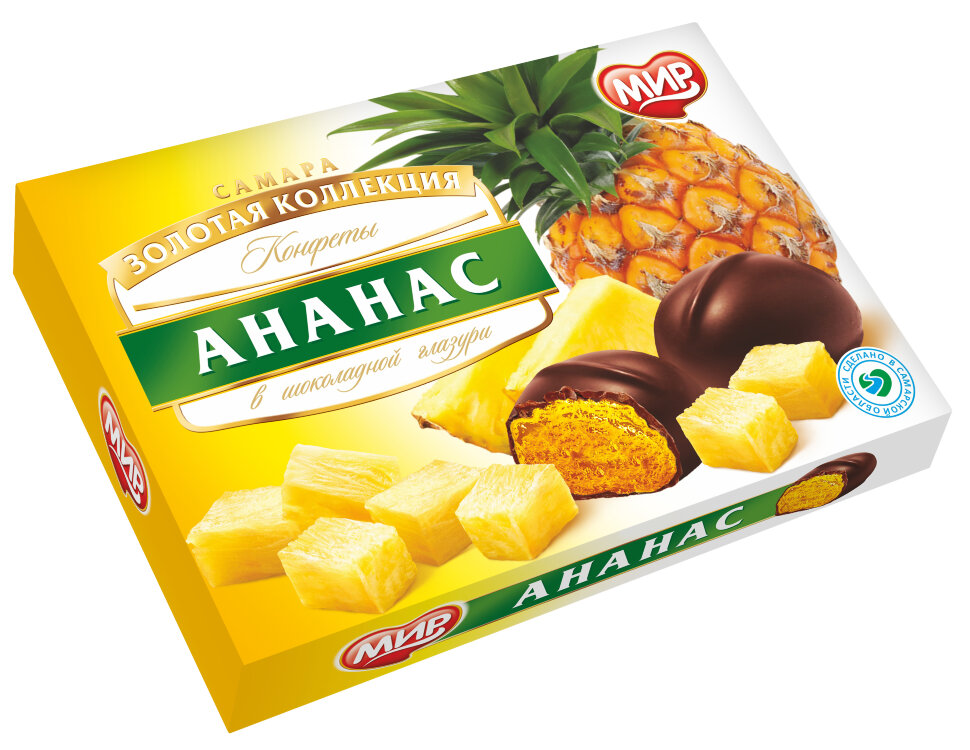  КФ МИР Ананас в шоколадной глазури 160г в Энгельсе