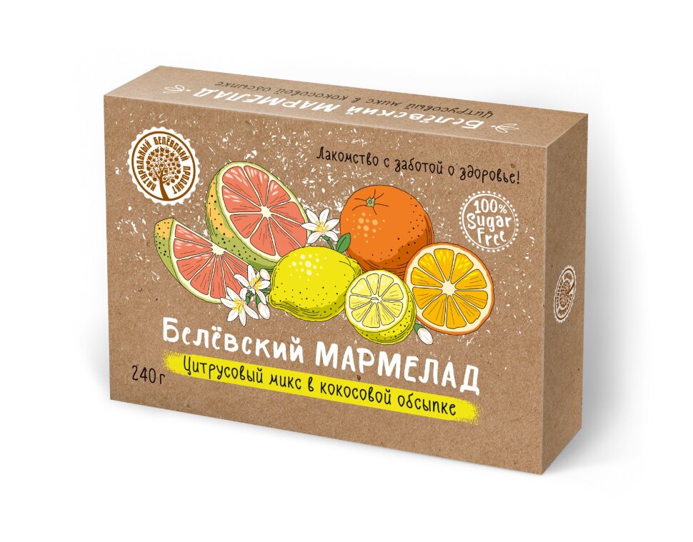  Мармелад белевский на фруктозе 240г "Цитрусовый микс" в Энгельсе